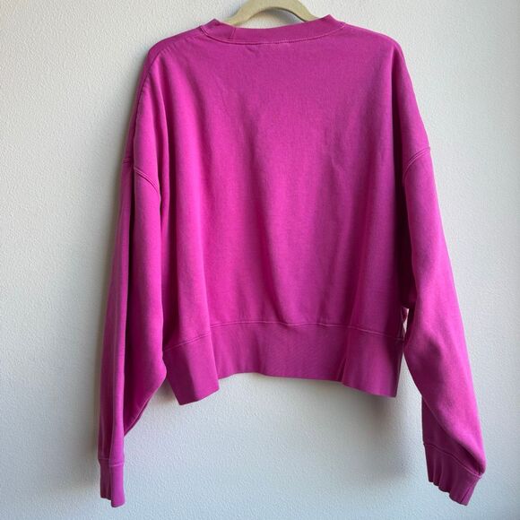 Nike Essentials Women's Over Oversized Crew Neck Sweatshirt Size Medium Pink - Picture 5 of 8